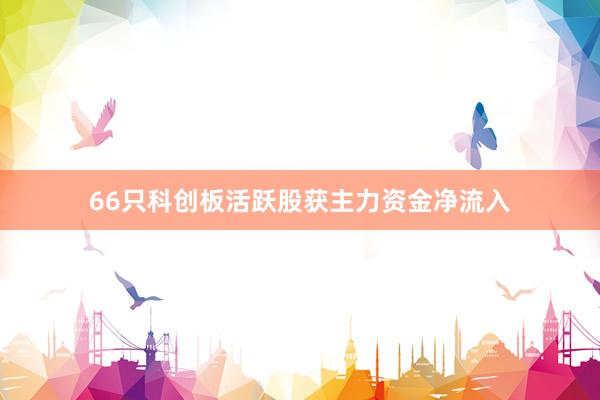 66只科创板活跃股获主力资金净流入
