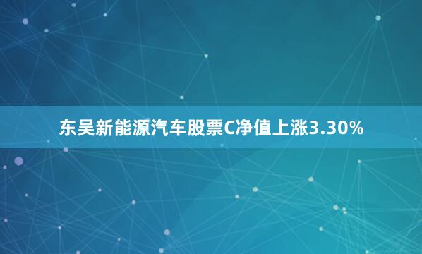 东吴新能源汽车股票C净值上涨3.30%