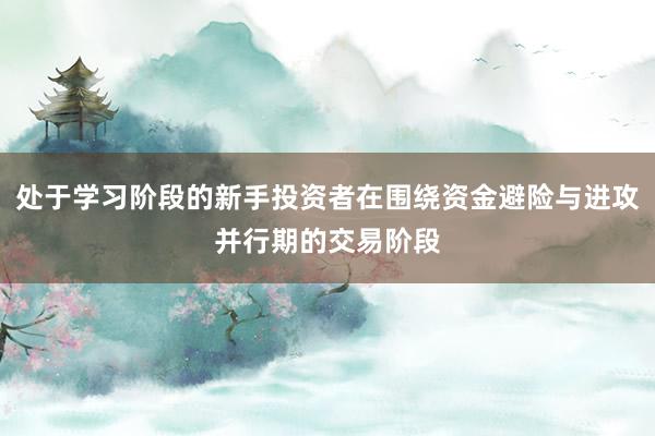 处于学习阶段的新手投资者在围绕资金避险与进攻并行期的交易阶段