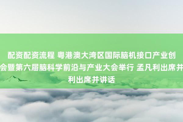 配资配资流程 粤港澳大湾区国际脑机接口产业创新大会暨第六届脑科学前沿与产业大会举行 孟凡利出席并讲话